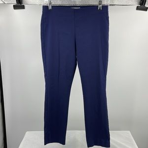 Michael Kors Navy Stretch Pull-On Work Pants Size 4